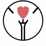 Vラインのデザイン　ハート　イラスト図解